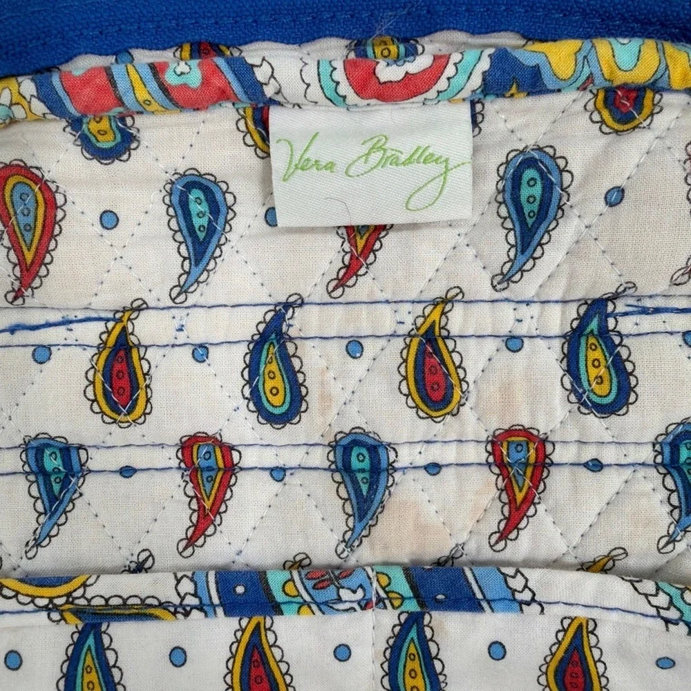 Vera‎ Bradley Marina Paisley Backpack Retired Quilted Cotton Bag